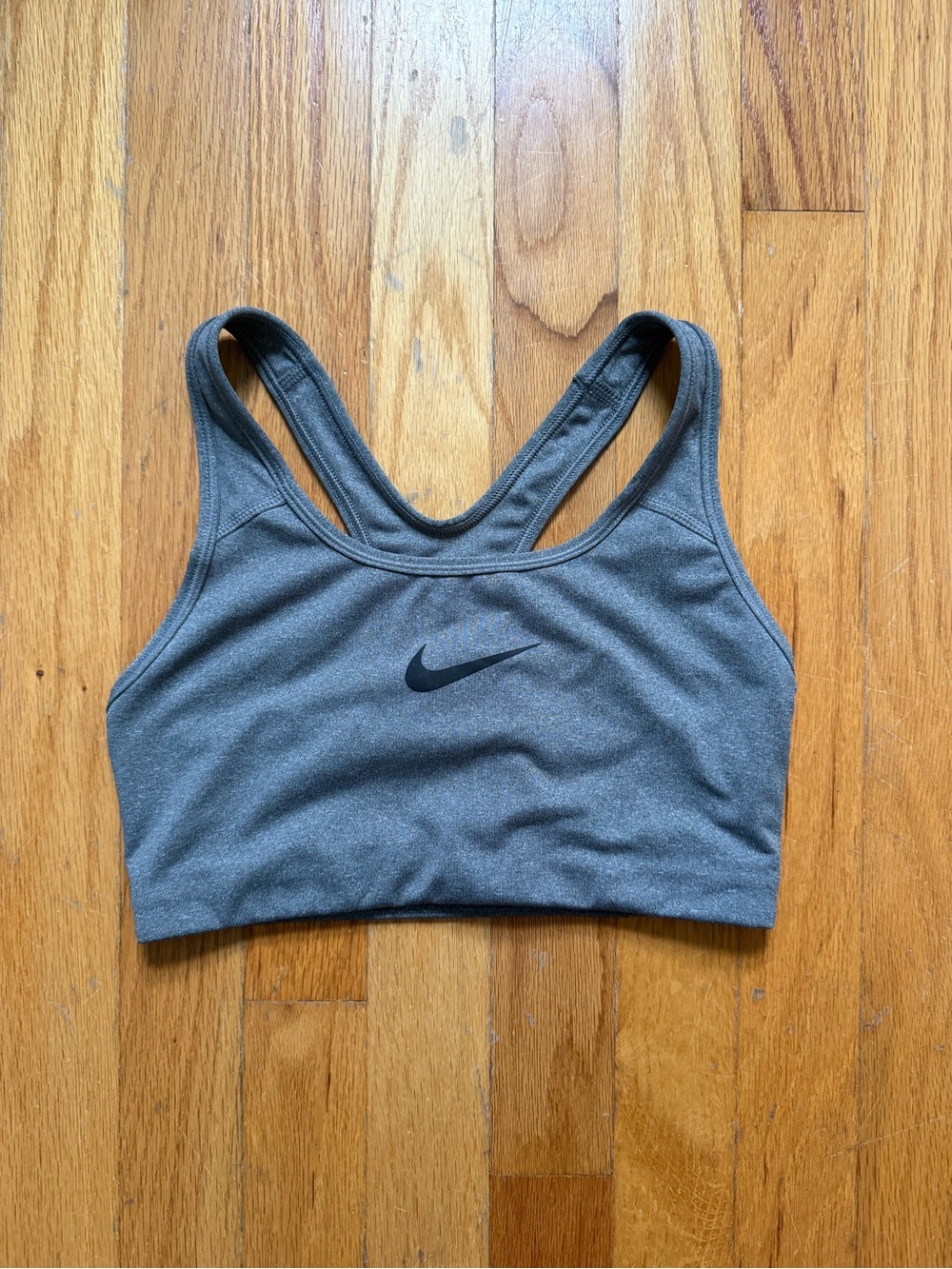 Nike Charcoal Gray Racerback Sports Bra